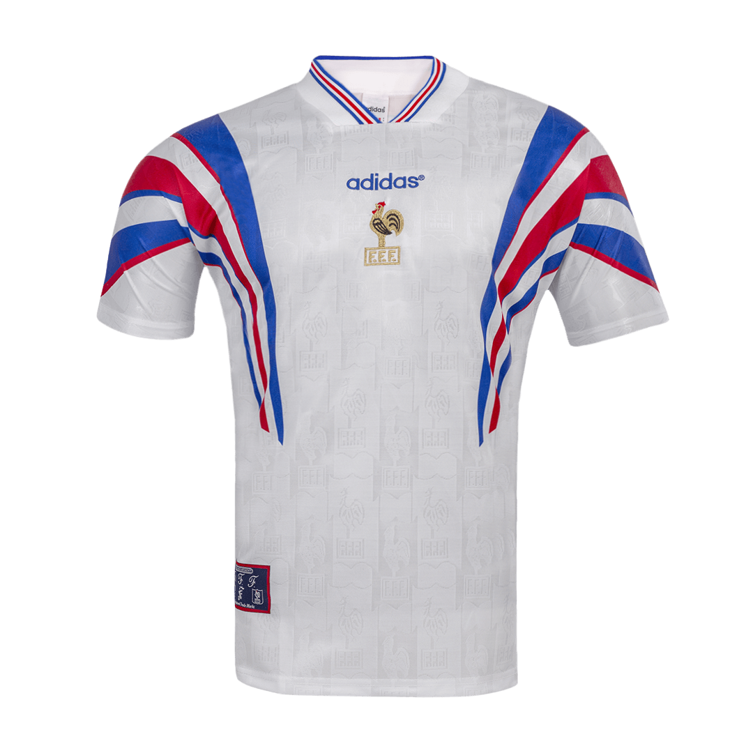 France Away Soccer Jersey Retro 1996