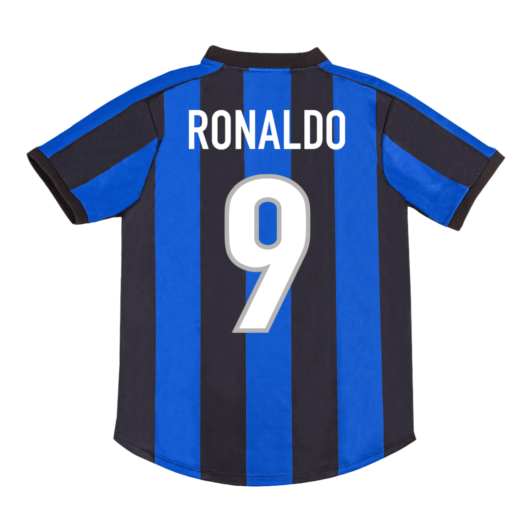 Inter Milan RONALDO #9 Home Soccer Jersey Retro 1999/00