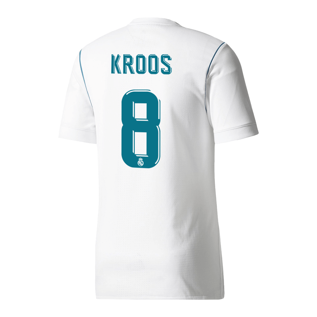 Real Madrid KROOS #8 Home Soccer Jersey Retro 2017/18