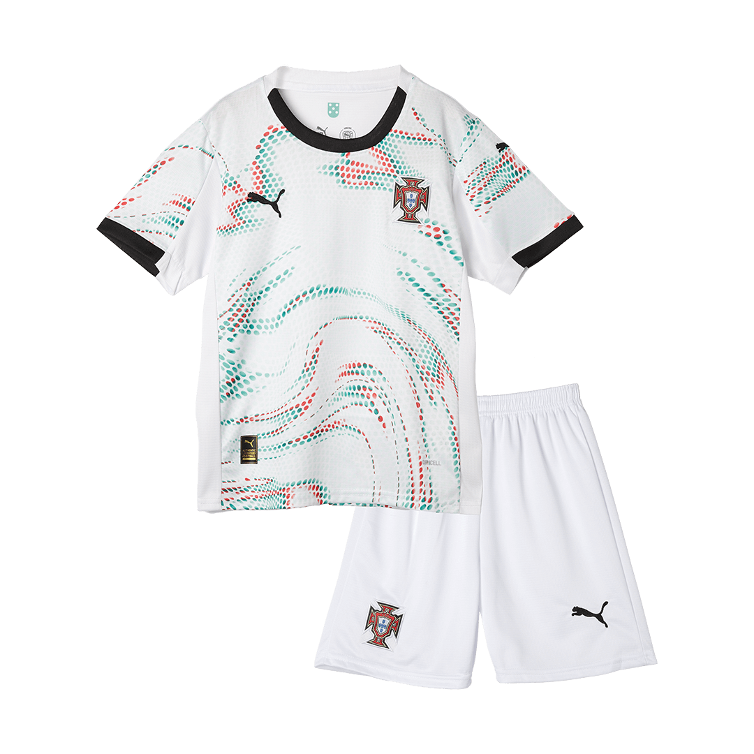 Portugal Away Soccer Jersey Kit 2025 Kids(Jersey+Shorts)