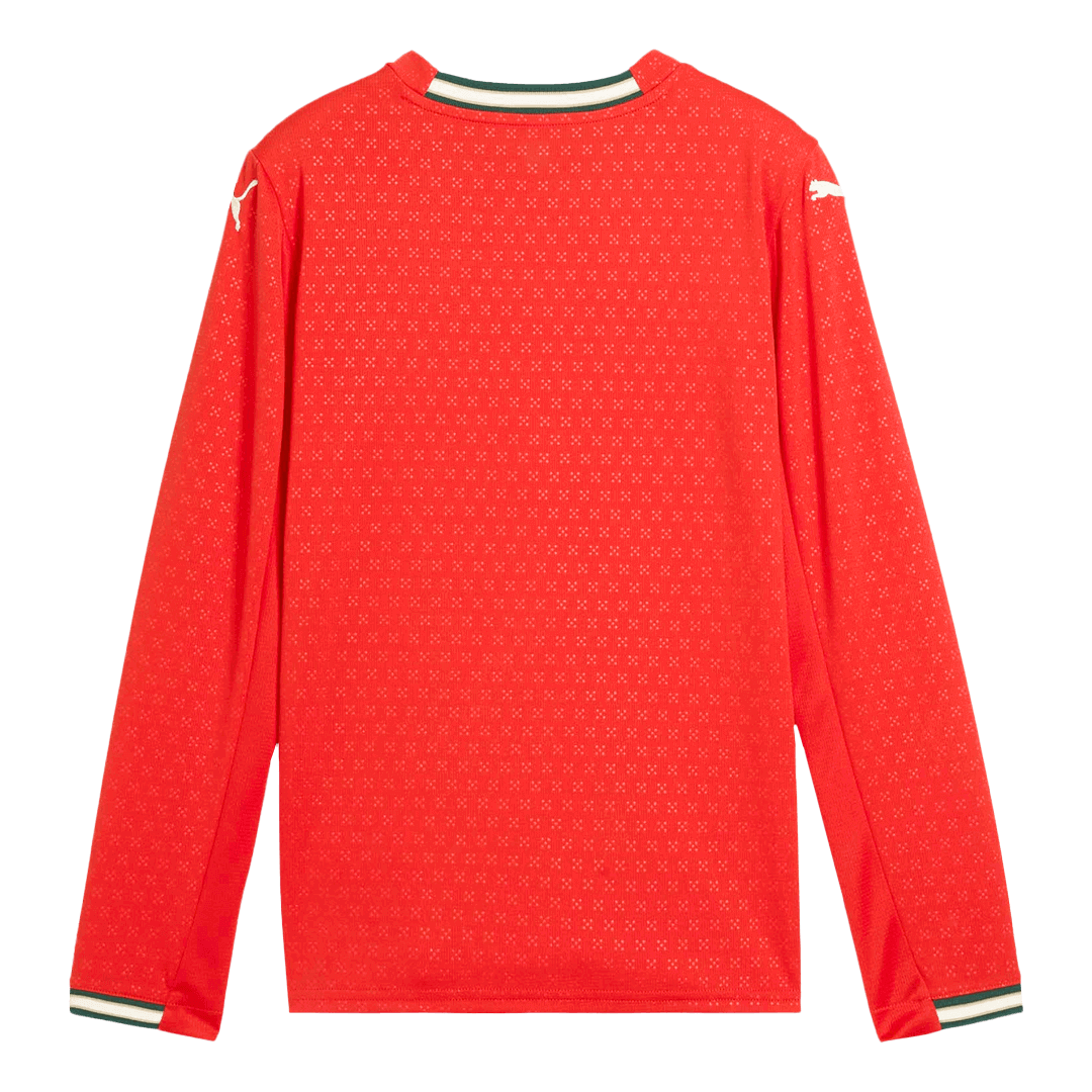 Portugal Long Sleeve Home Soccer Jersey 2025