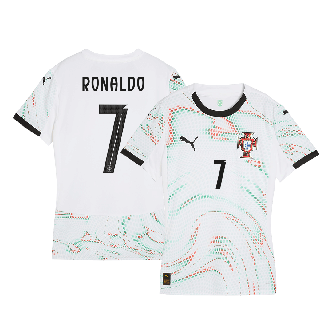 Women's Portugal RONALDO #7 Away Soccer Jersey 2025
