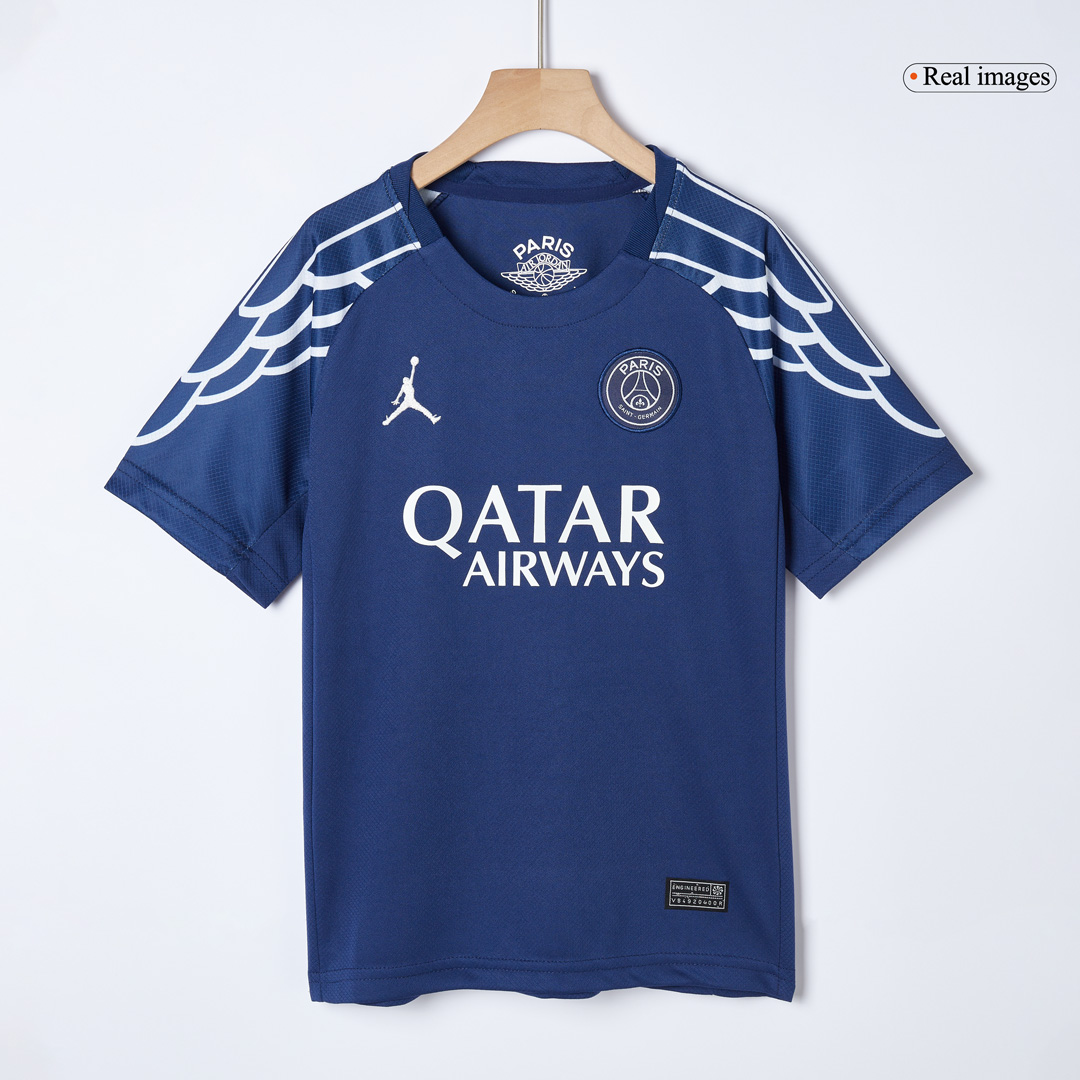PSG Fourth Away Soccer Jersey Kit 2024/25 Kids(Jersey+Shorts)