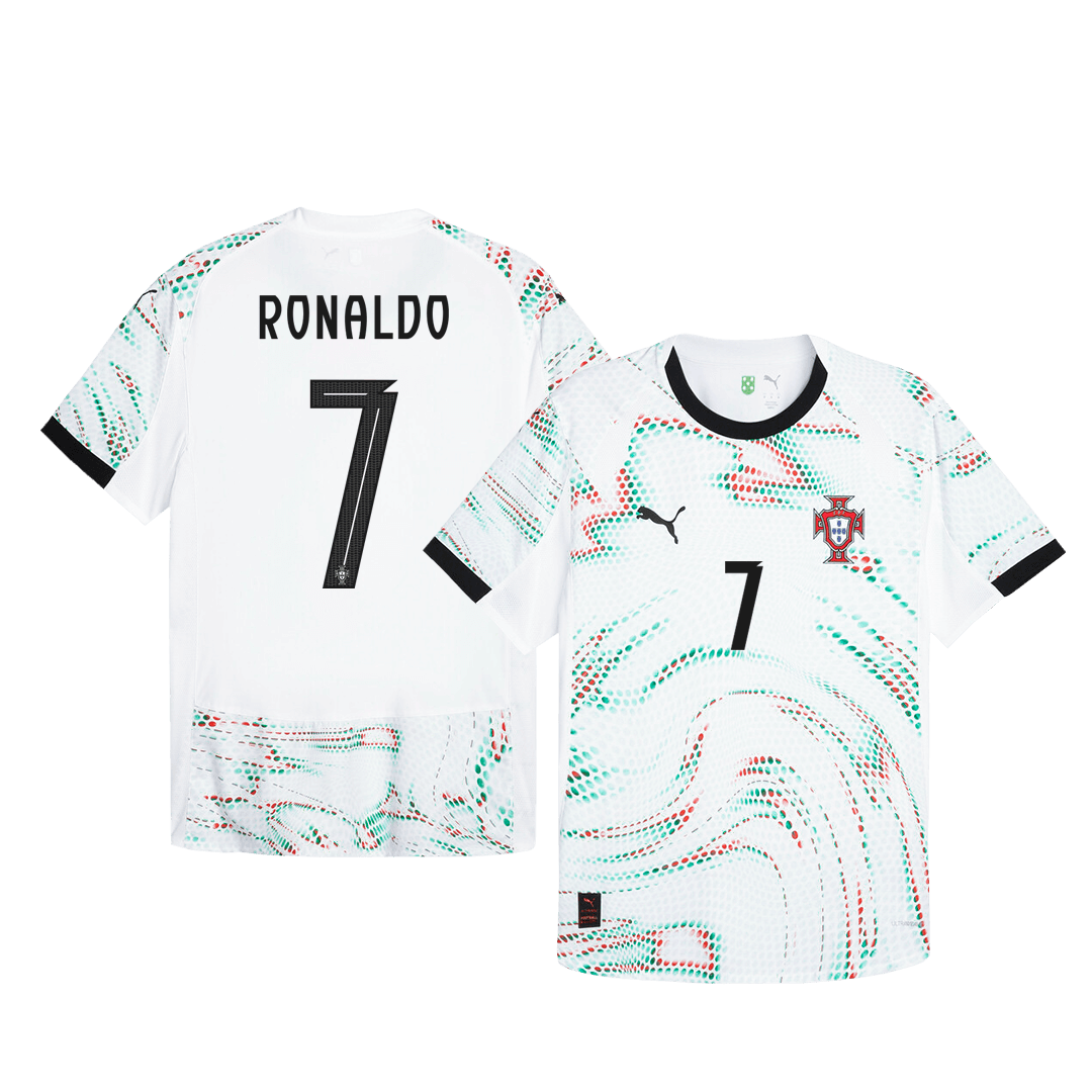 Portugal RONALDO #7 Away Soccer Jersey Authentic 2025