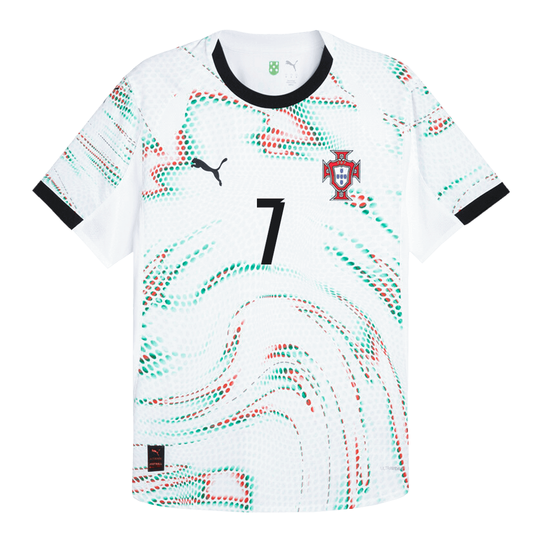 Portugal RONALDO #7 Away Soccer Jersey Authentic 2025