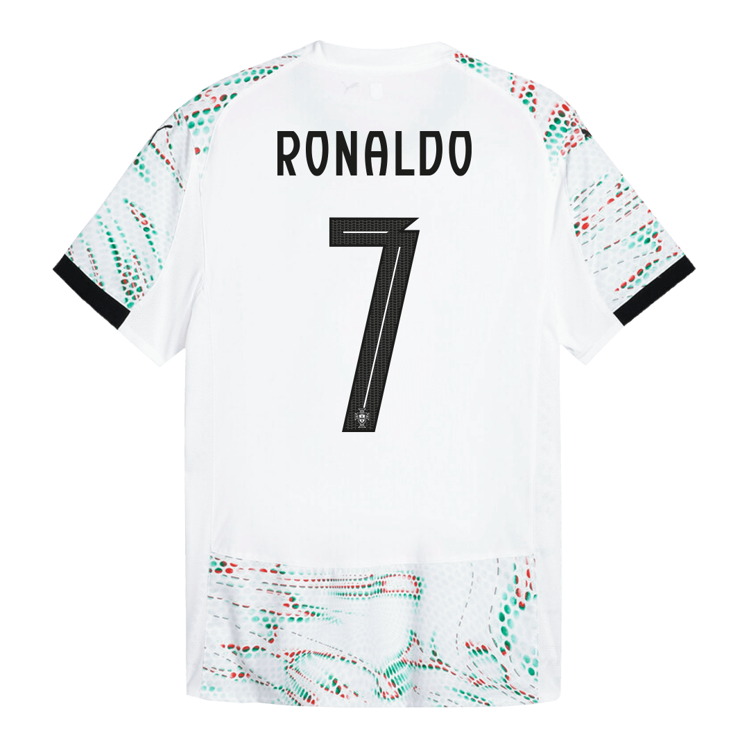 Portugal RONALDO #7 Away Soccer Jersey Authentic 2025