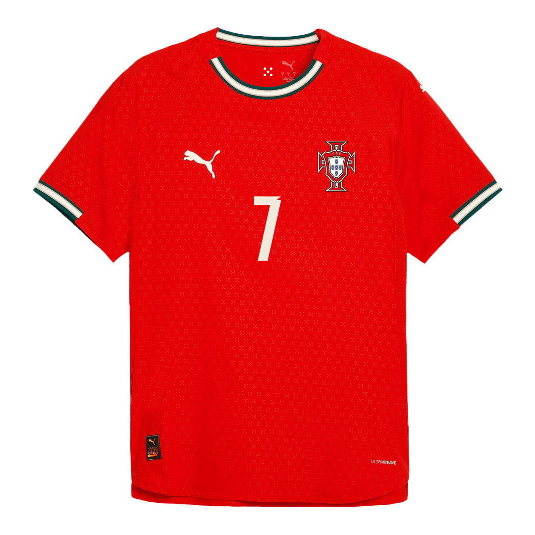 Portugal RONALDO #7 Home Soccer Jersey Authentic 2025