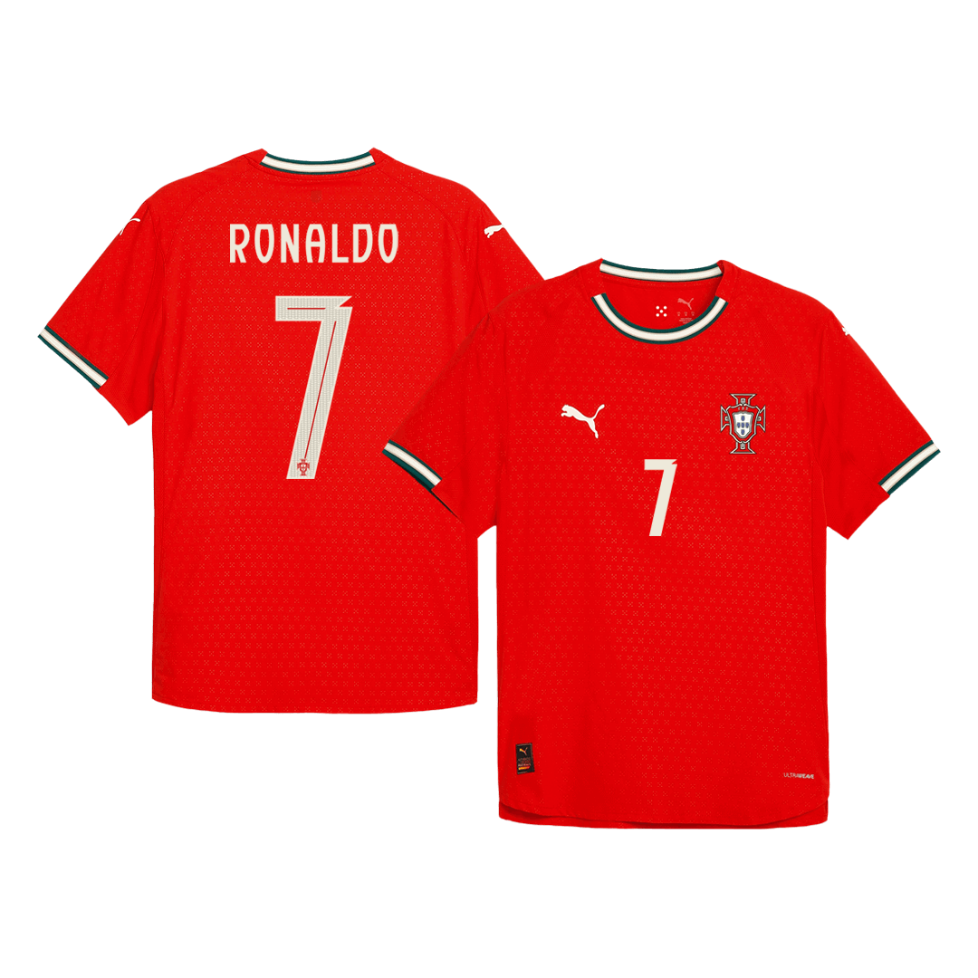 Portugal RONALDO #7 Home Soccer Jersey Authentic 2025