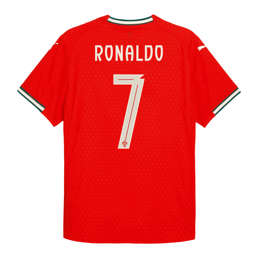 Portugal RONALDO #7 Home Soccer Jersey Authentic 2025