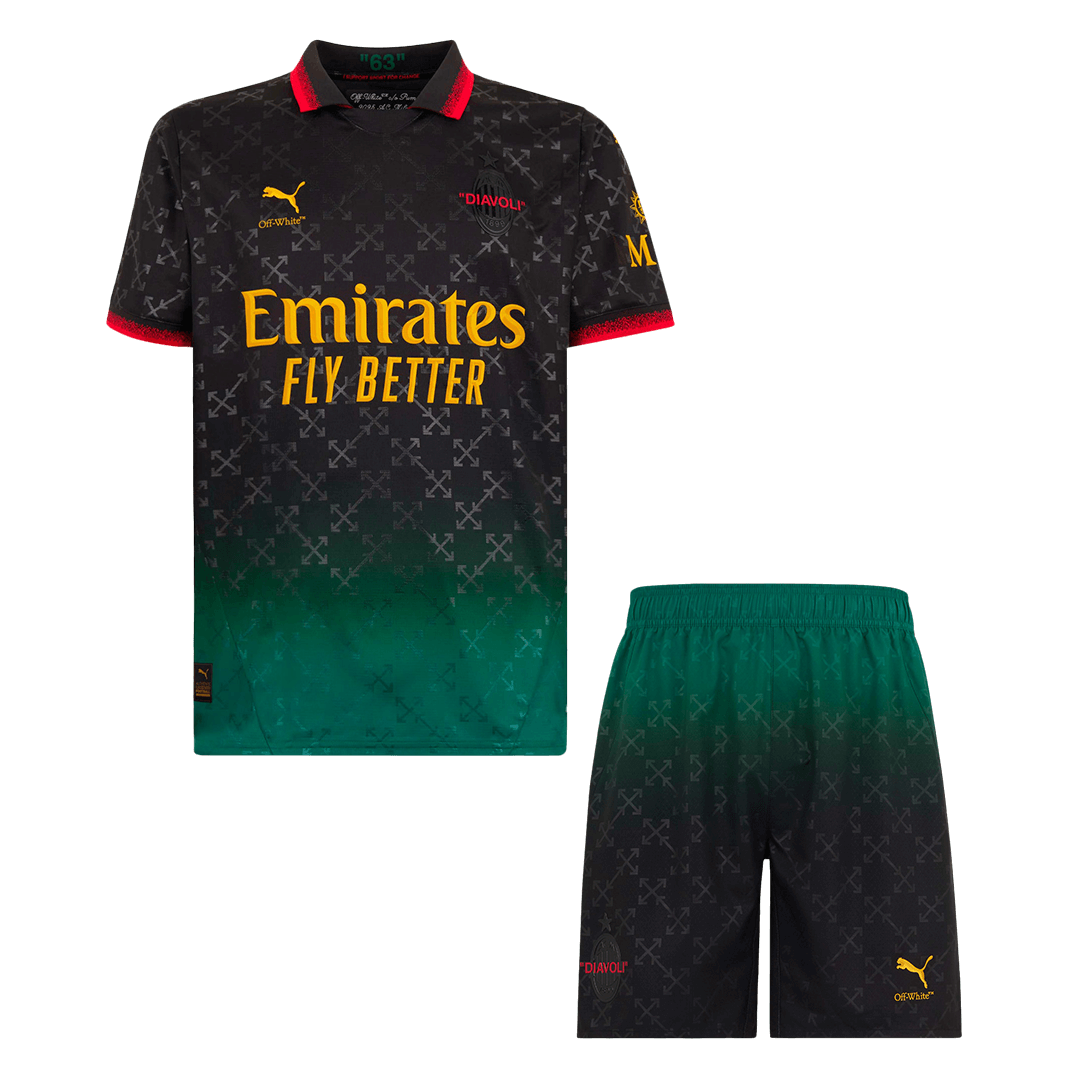 AC Milan Fourth Away Soccer Jersey Kit 2024/25 (Jersey+Shorts)