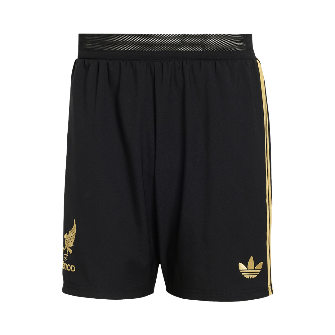 Mexico Third Away Soccer Shorts Authentic 2025 - Gold Cup