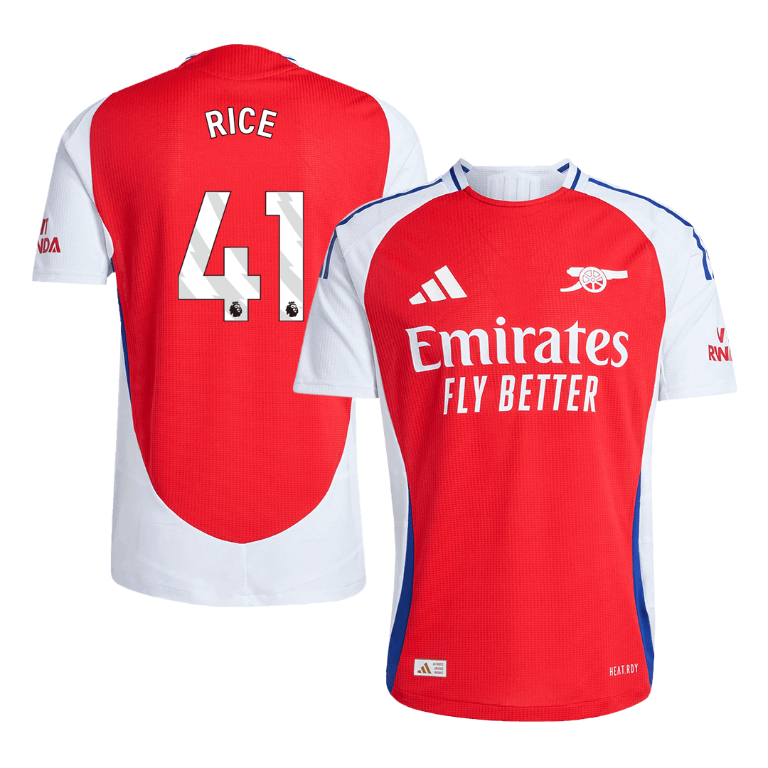Arsenal RICE #41 Home Soccer Jersey Authentic 2024/25