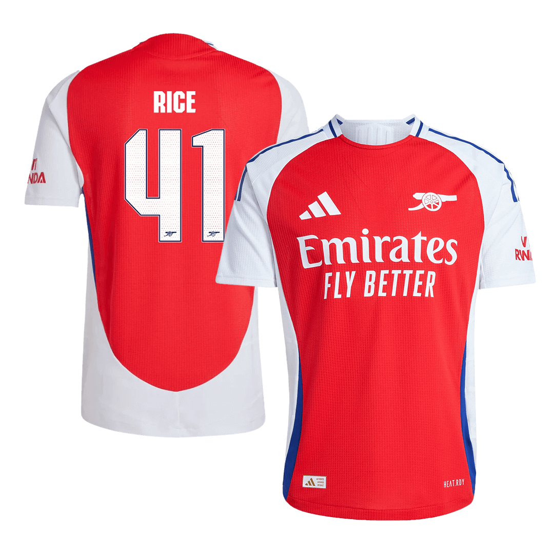 Arsenal RICE #41 Home Soccer Jersey Authentic 2024/25 - UCL Edition