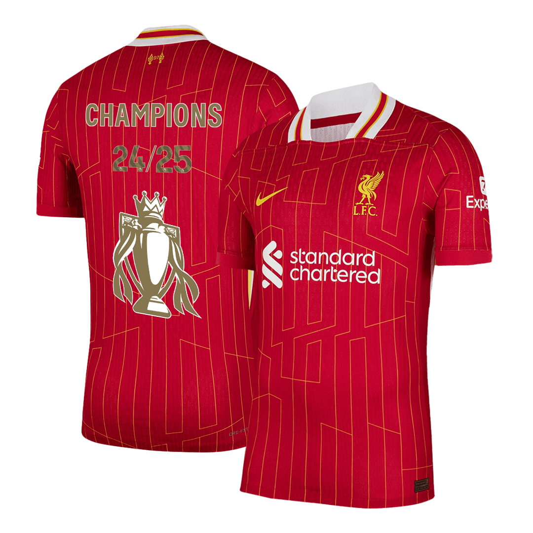 Liverpool Home Soccer Jersey Authentic 2024/25 CHAMPIONS 24/25
