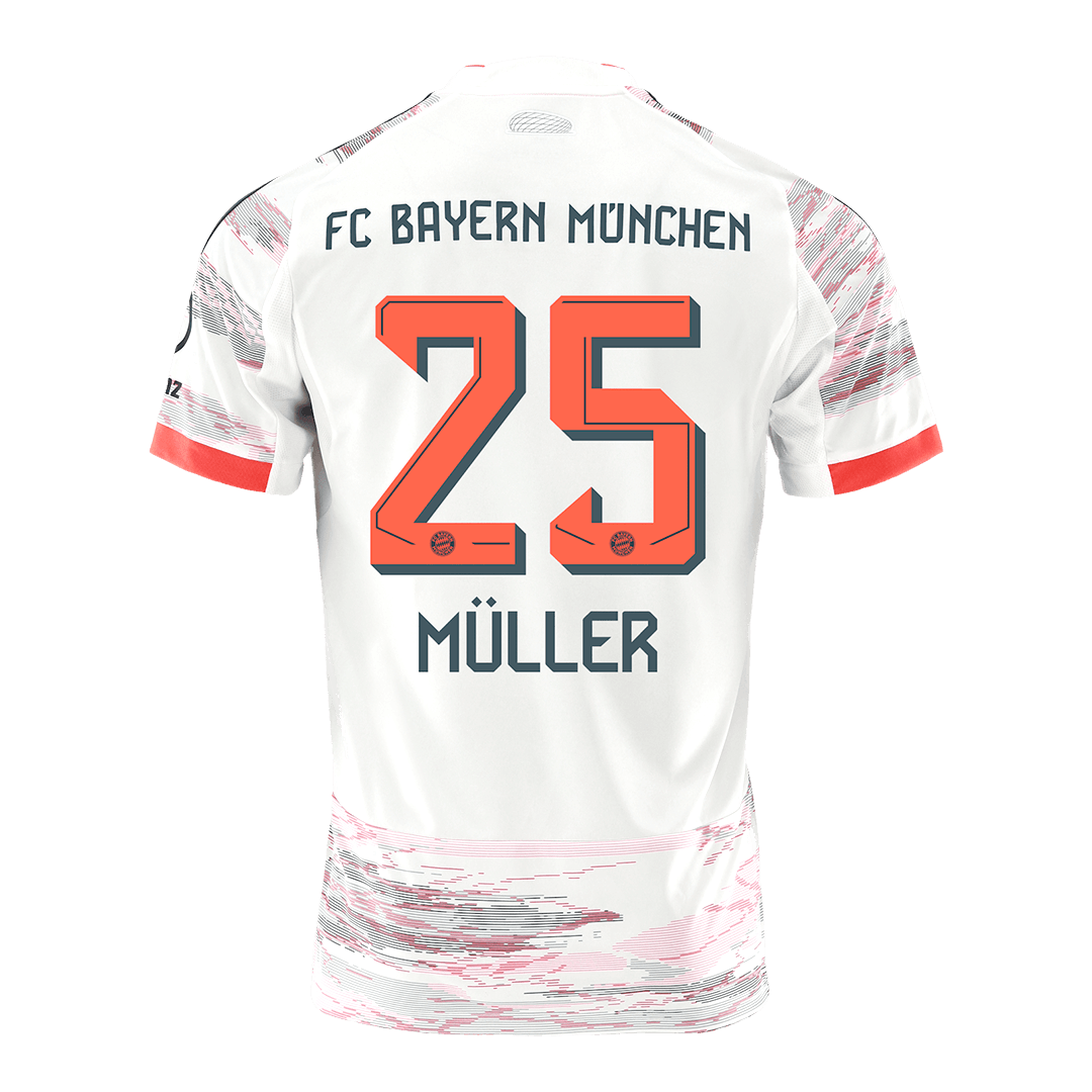 Bayern Munich MÜLLER #25 Away Soccer Jersey 2025/26