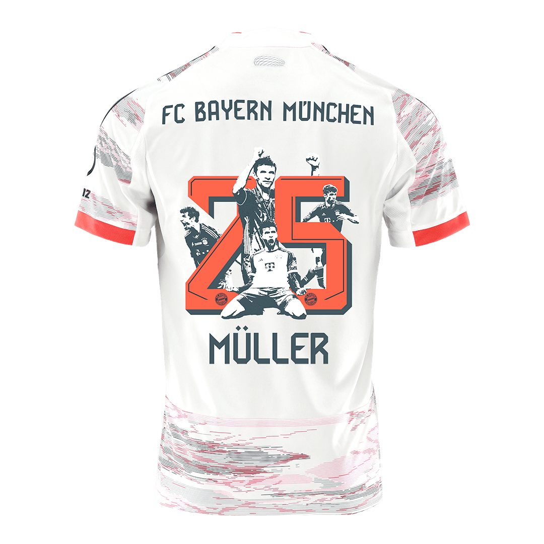 Bayern Munich MÜLLER Special #25 Away Soccer Jersey 2025/26 - Special