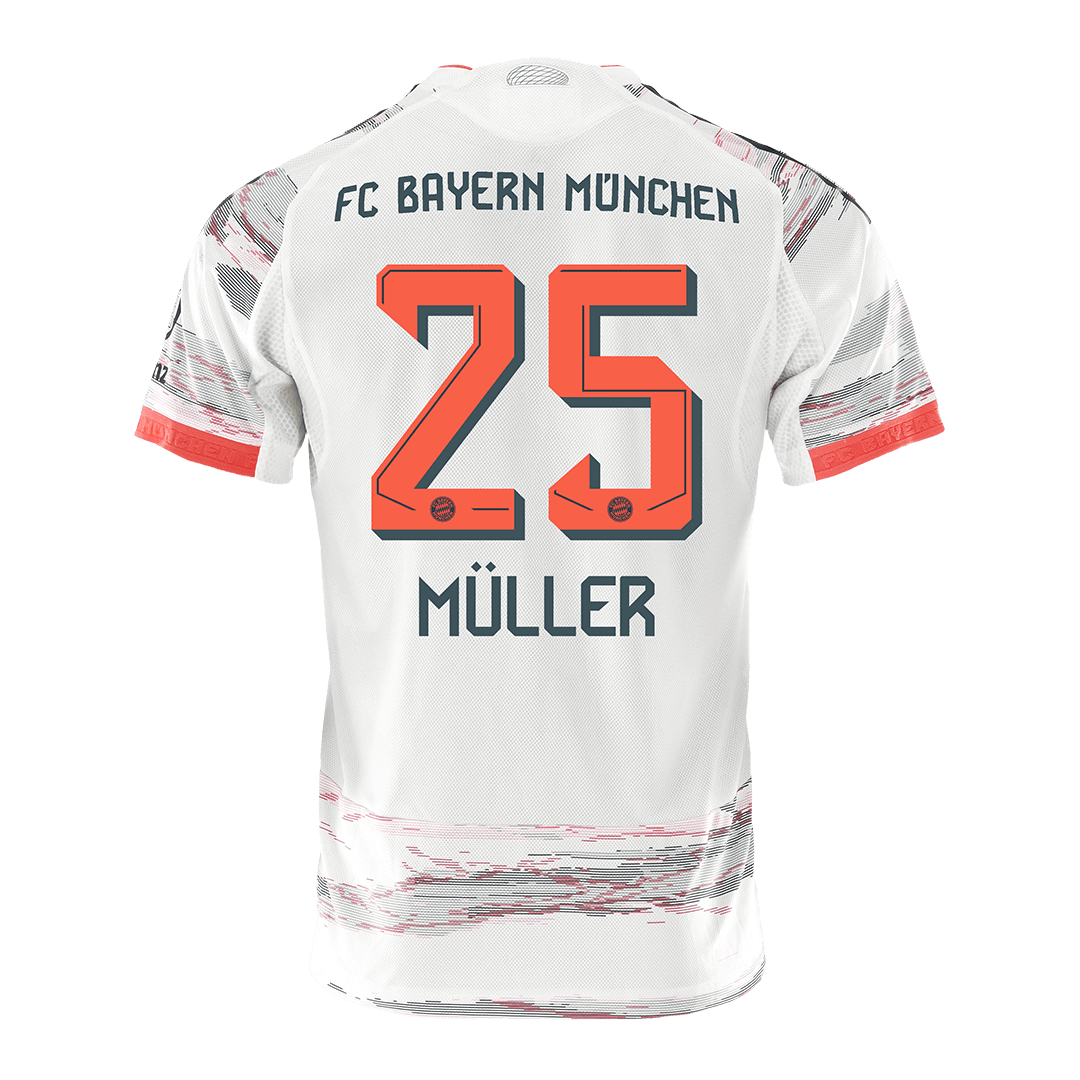 Bayern Munich MÜLLER #25 Away Soccer Jersey Authentic 2025/26