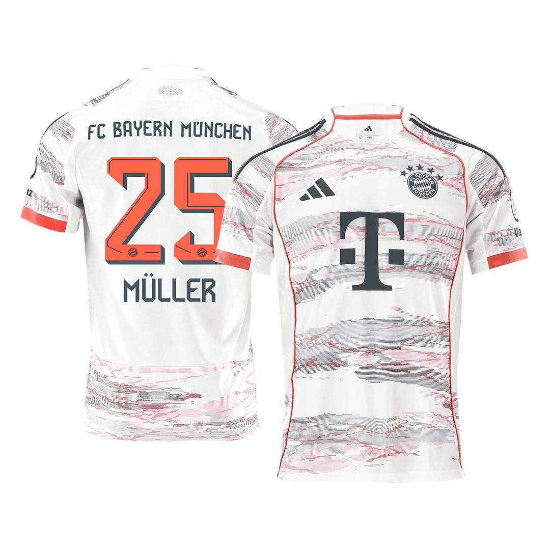 Bayern Munich MÜLLER #25 Away Soccer Jersey 2025/26