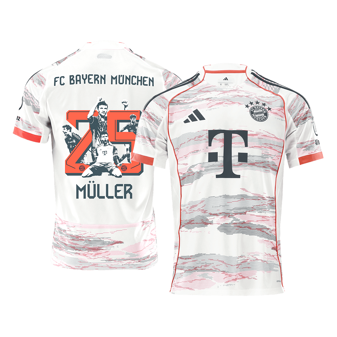 Bayern Munich MÜLLER Special #25 Away Soccer Jersey 2025/26 - Special