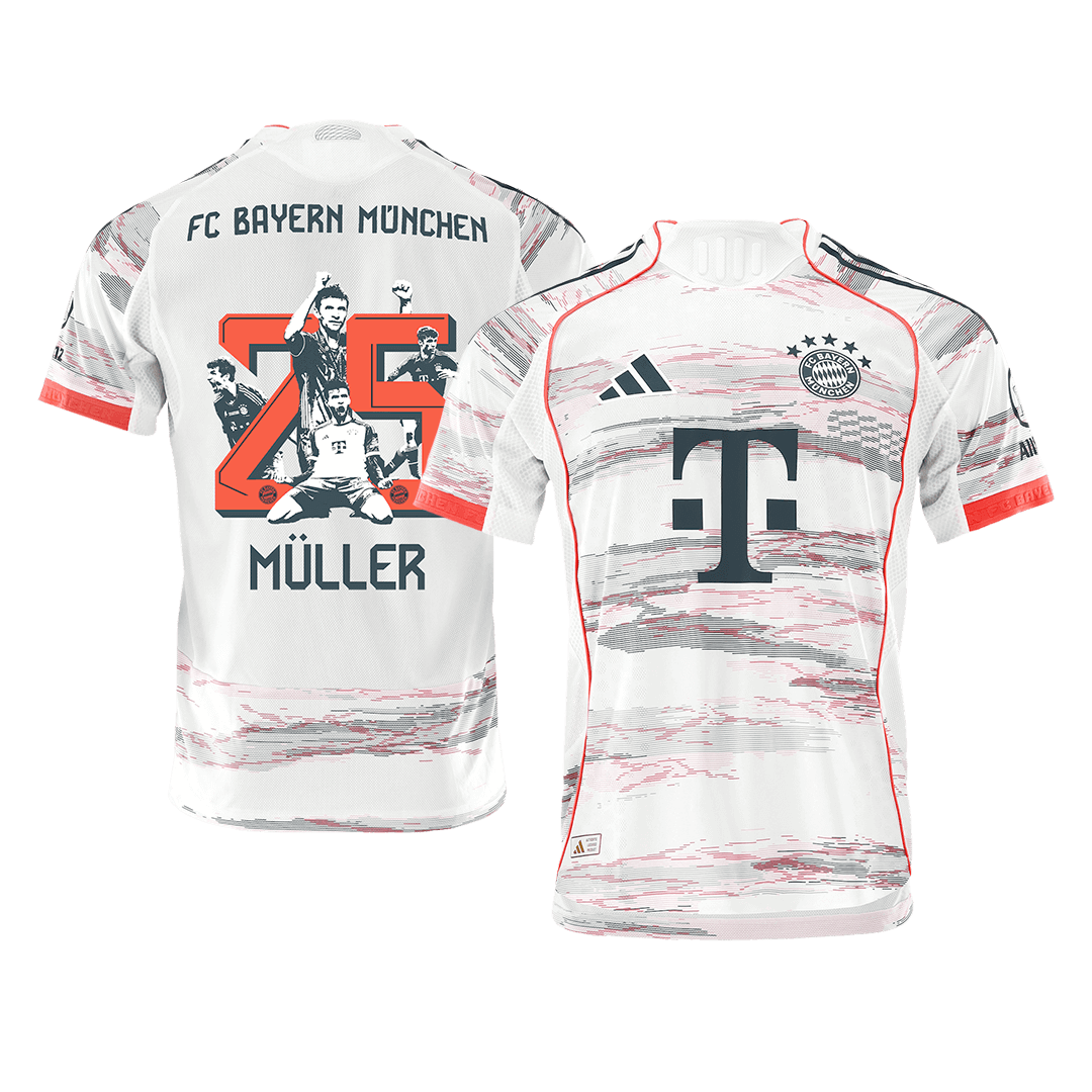 Bayern Munich MÜLLER Special #25 Away Soccer Jersey Authentic 2025/26 - Special