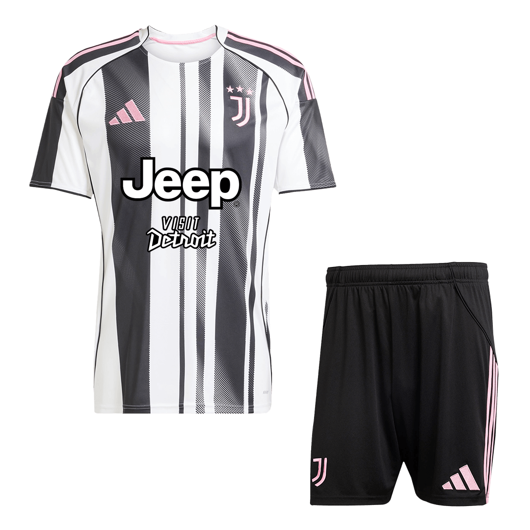 Juventus Home Soccer Jersey Kit 2025/26 (Jersey+Shorts)