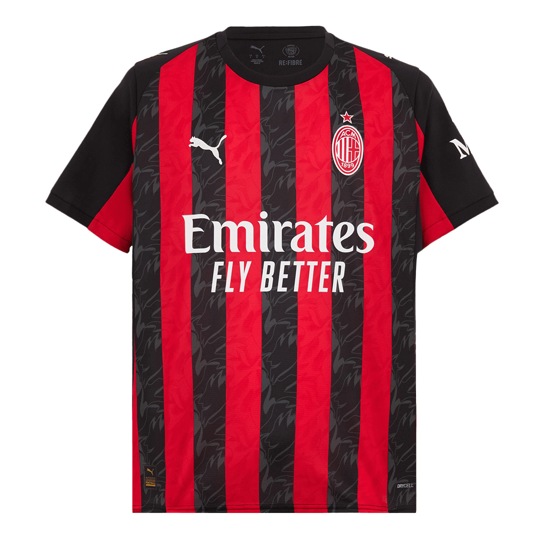 AC Milan Home Soccer Jersey Kit 2025/26 (Jersey+Shorts)