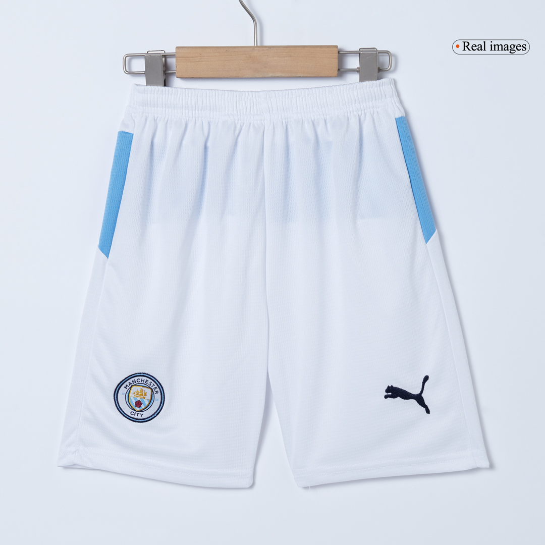 Manchester City Home Soccer Jersey Kit 2025/26 Kids(Jersey+Shorts)