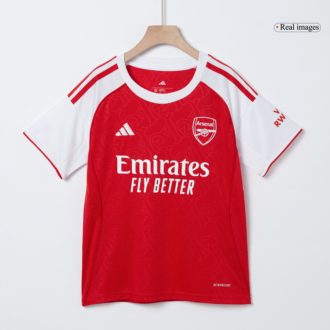 Arsenal Home Soccer Jersey Kit 2025/26 Kids(Jersey+Shorts)