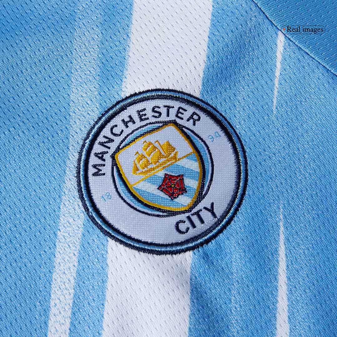 Manchester City Home Soccer Jersey Kit 2025/26 Kids(Jersey+Shorts)