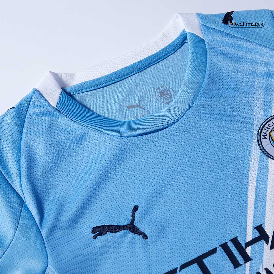 Manchester City Home Soccer Jersey Kit 2025/26 Kids(Jersey+Shorts)