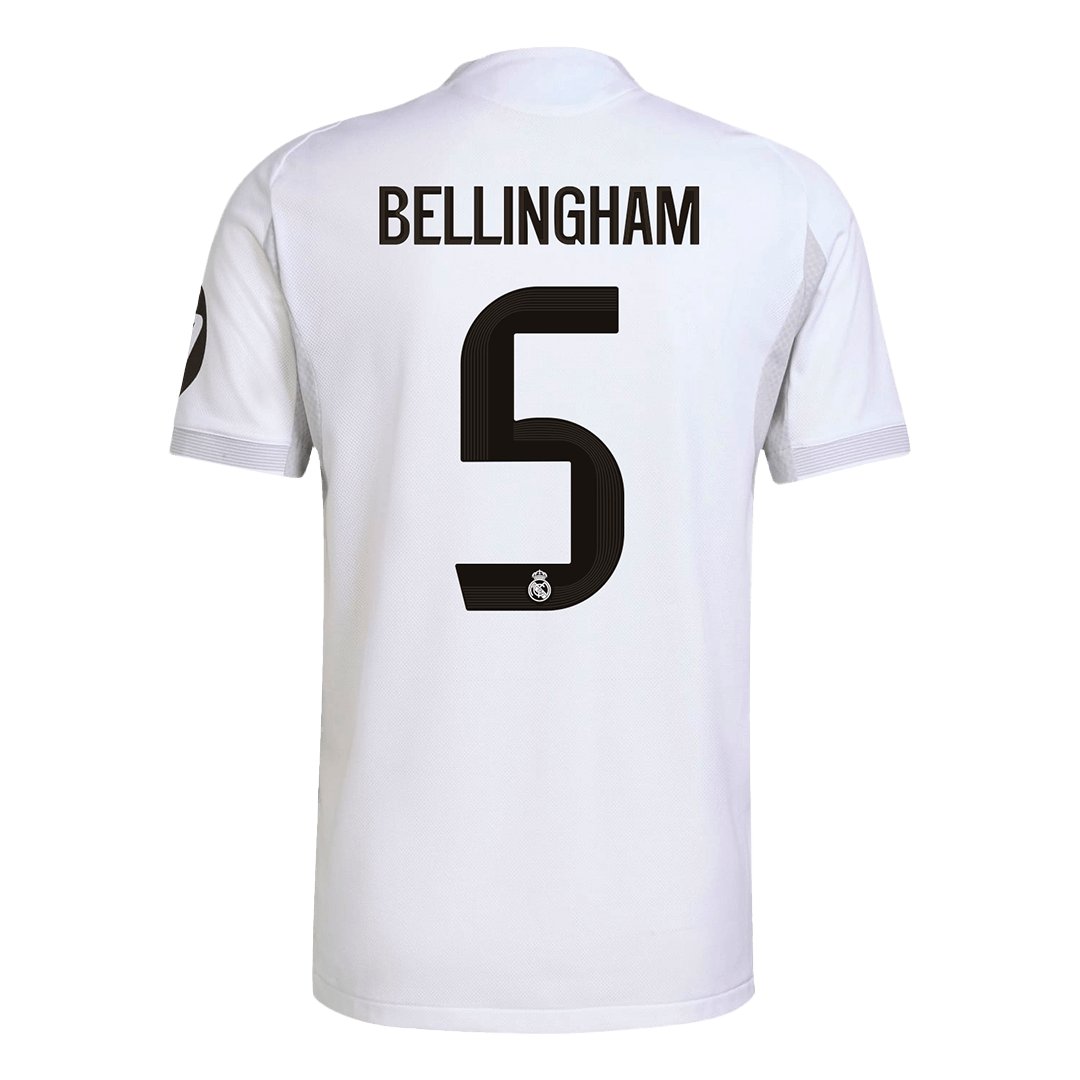 Real Madrid BELLINGHAM #5 Home Soccer Jersey Authentic 2025/26