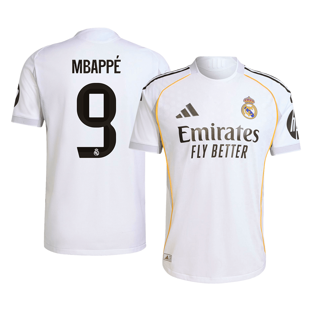 Real Madrid MBAPPÉ #9 Home Soccer Jersey Authentic 2025/26