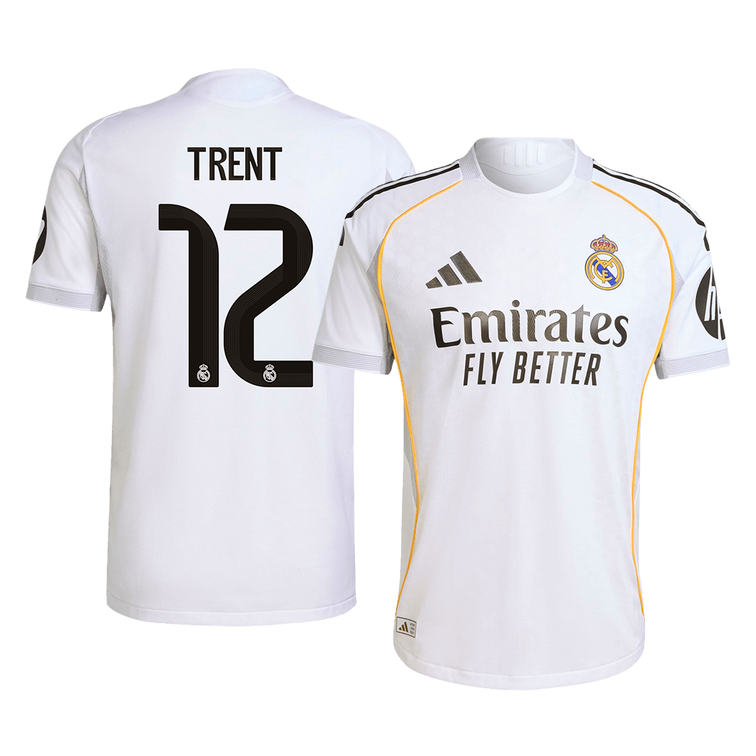 Real Madrid TRENT #12 Home Soccer Jersey Authentic 2025/26
