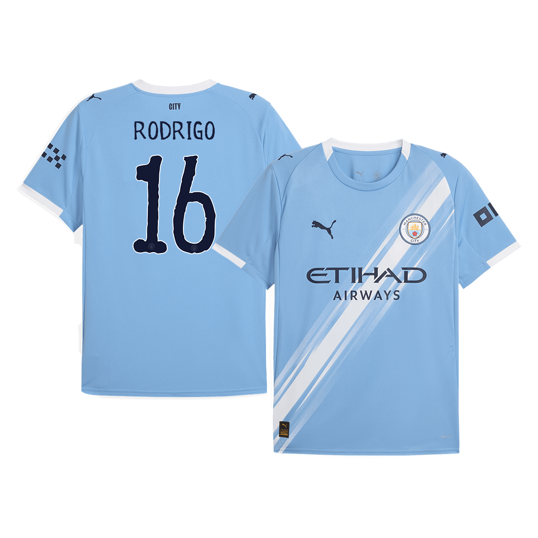Manchester City RODRIGO #16 Home Soccer Jersey 2025/26