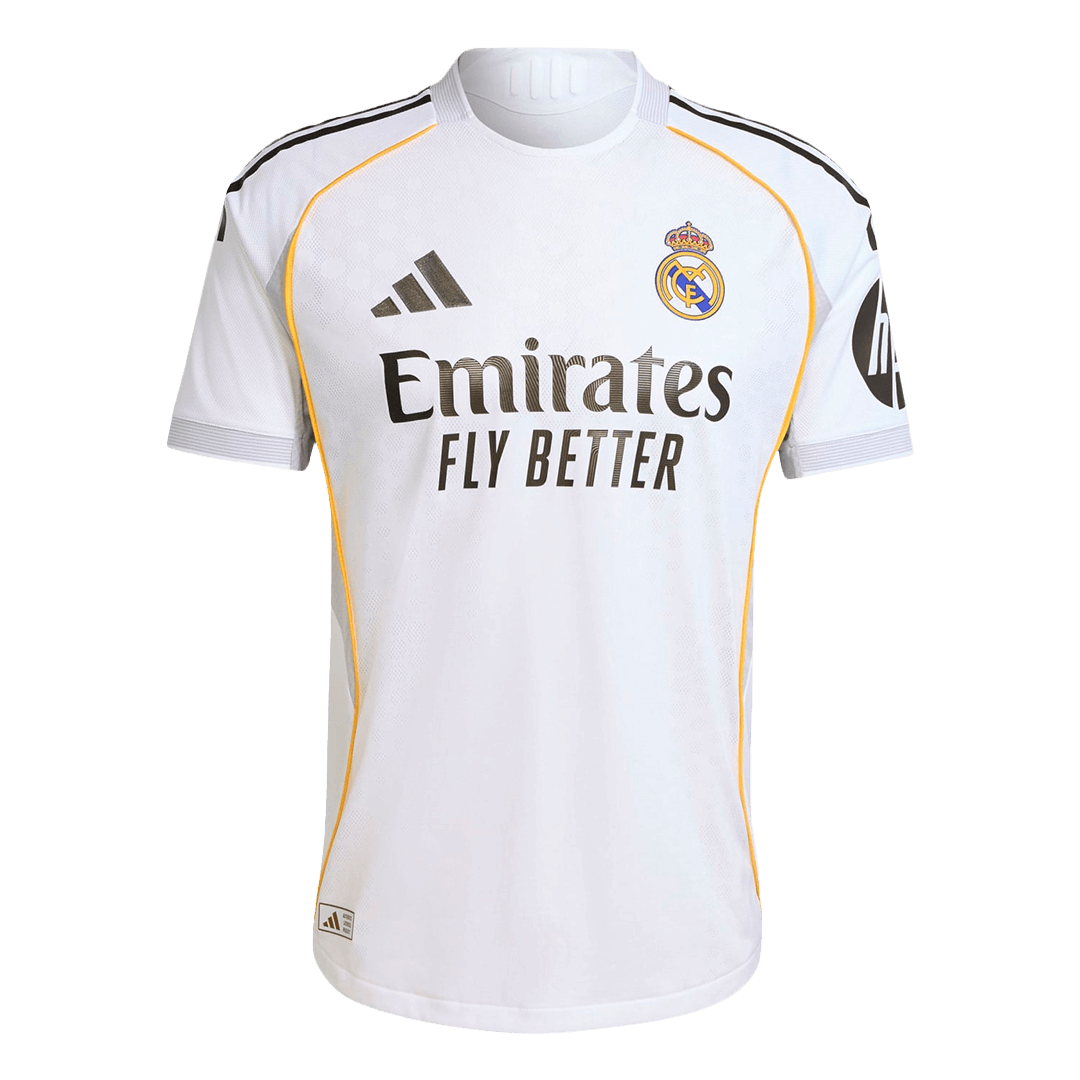Real Madrid BELLINGHAM #5 Home Soccer Jersey Authentic 2025/26