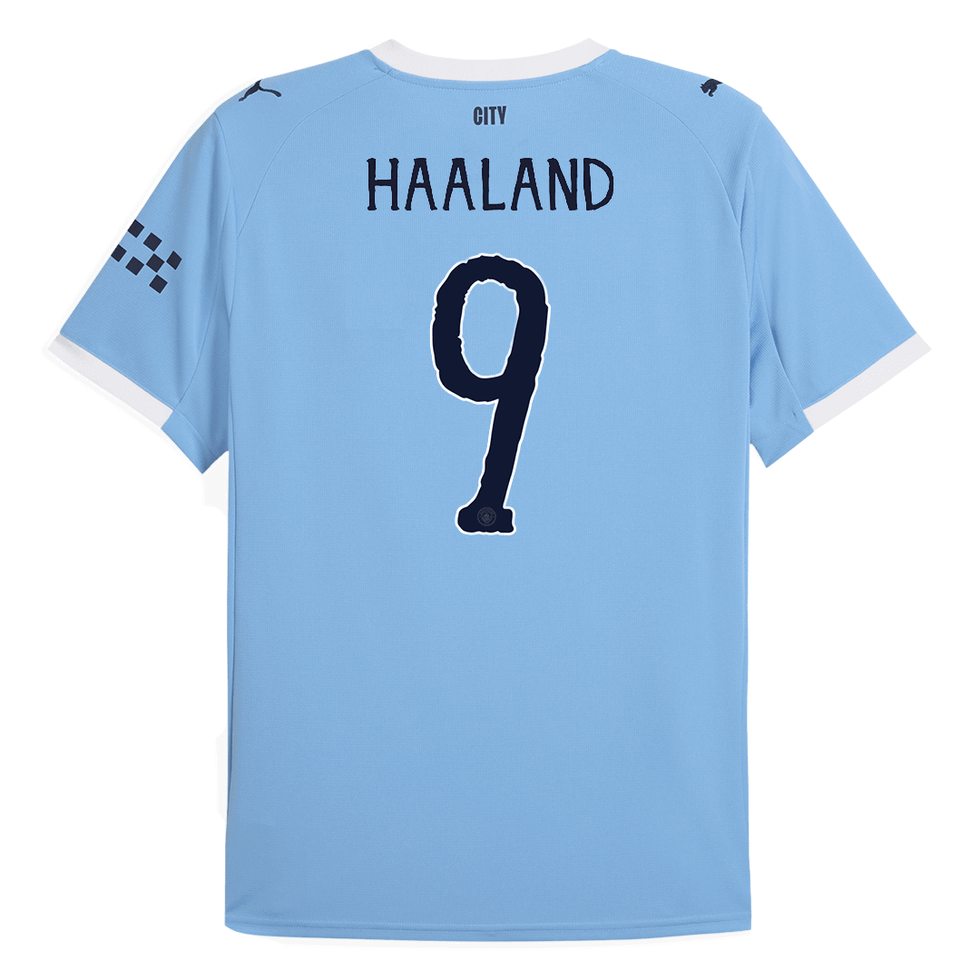 Manchester City HAALAND #9 Home Soccer Jersey 2025/26