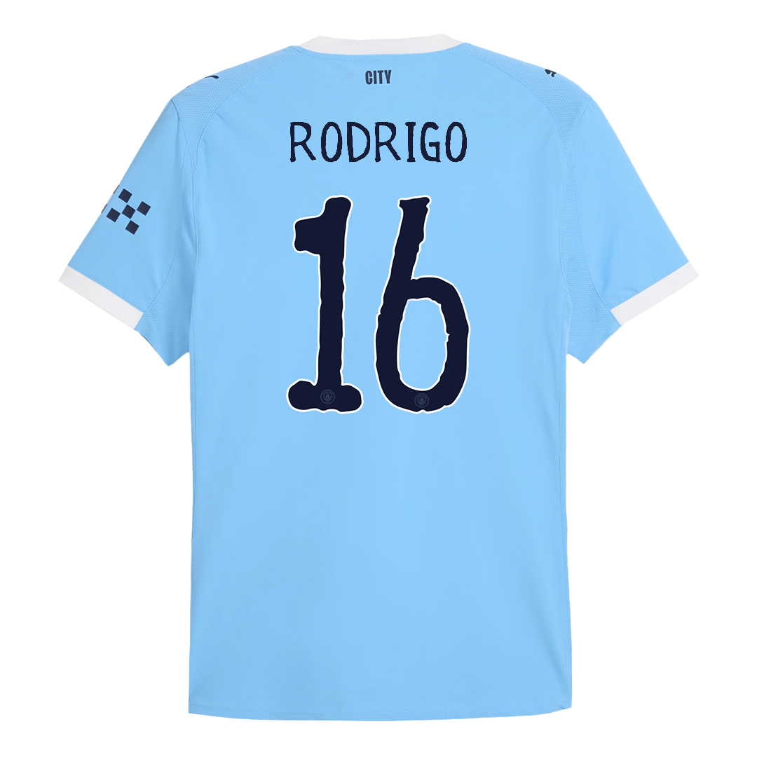 Manchester City RODRIGO #16 Home Soccer Jersey Authentic 2025/26 - Club World Cup