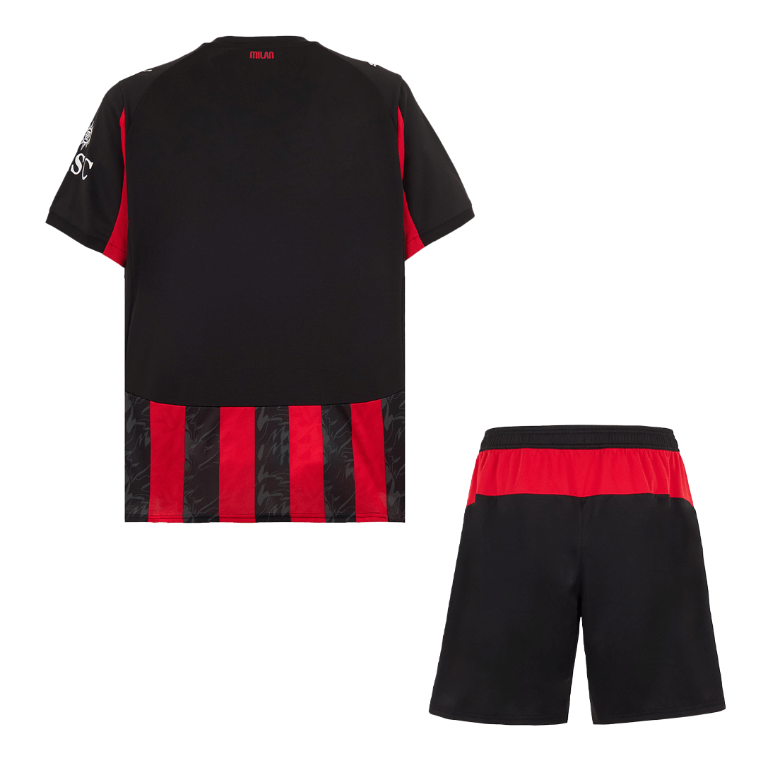 AC Milan Home Soccer Jersey Kit 2025/26 (Jersey+Shorts)