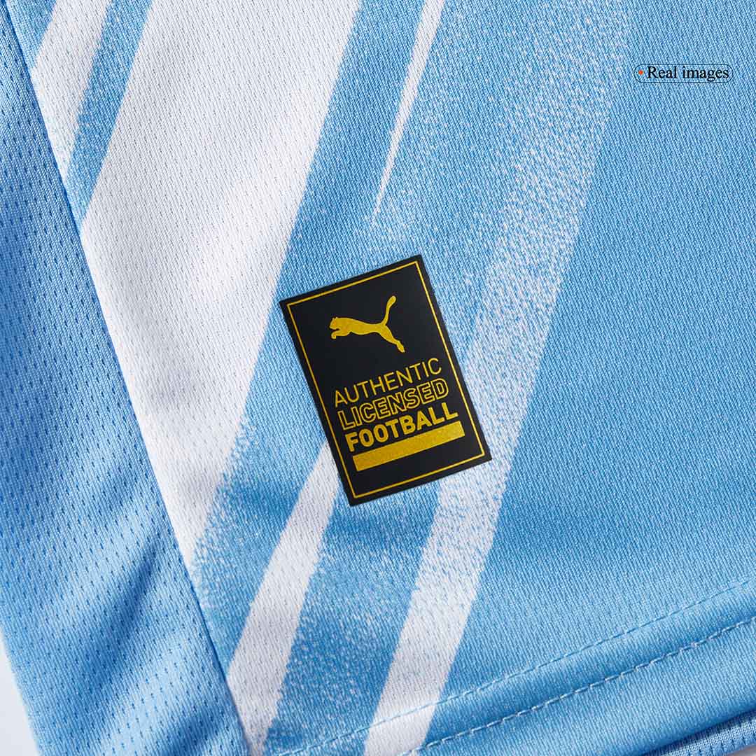 Manchester City Long Sleeve Home Soccer Jersey 2025/26