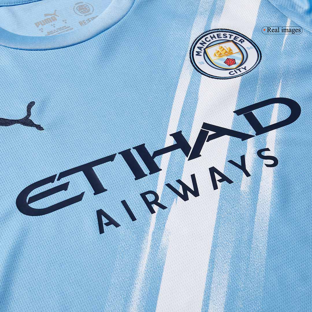 Manchester City Long Sleeve Home Soccer Jersey 2025/26