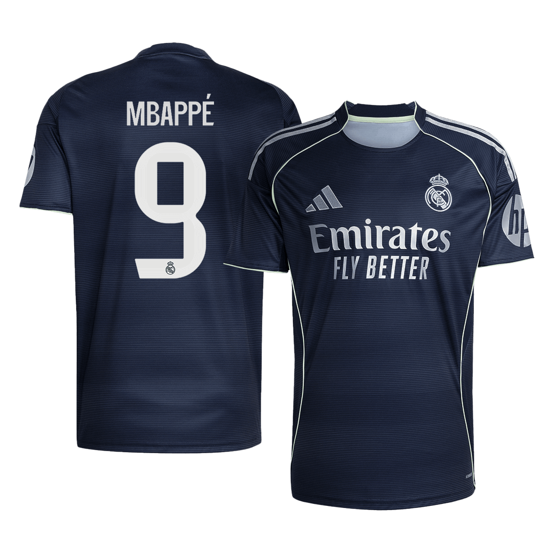 Real Madrid MBAPPÉ #9 Away Soccer Jersey 2025/26