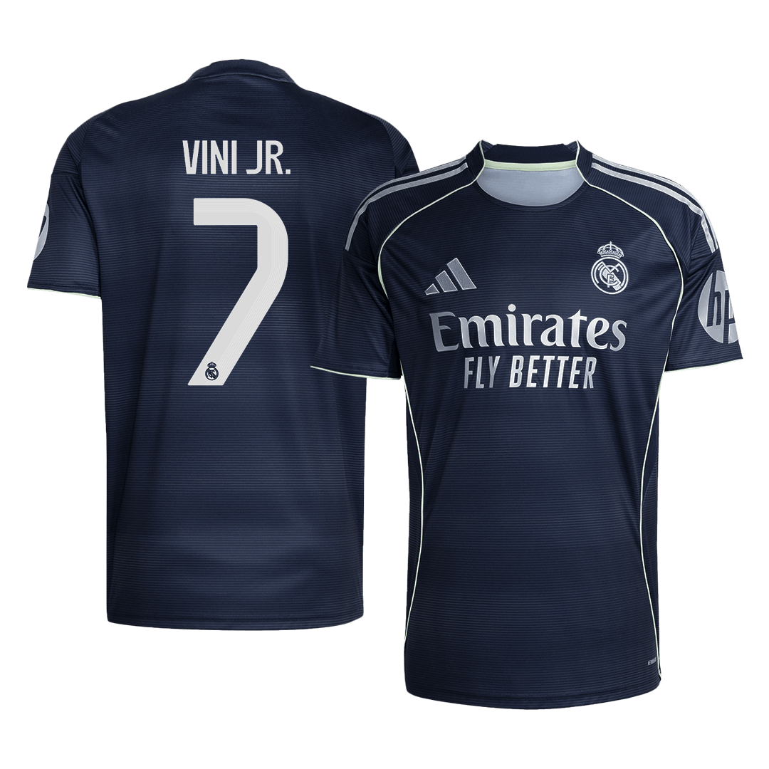 Real Madrid VINI JR. #7 Away Soccer Jersey 2025/26