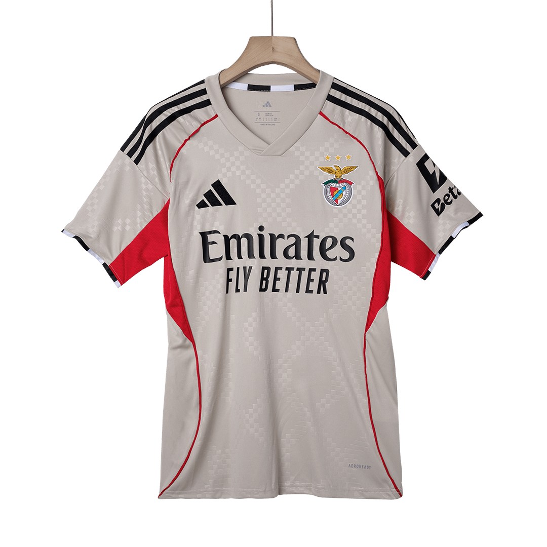 Benfica Away Soccer Jersey 2025/26 Beige