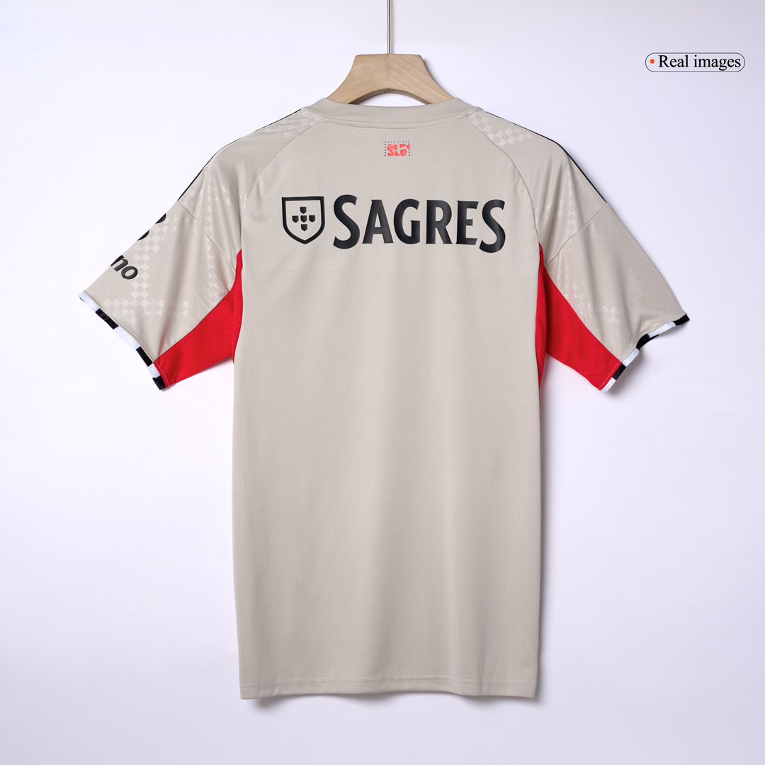 Benfica Away Soccer Jersey 2025/26 Beige