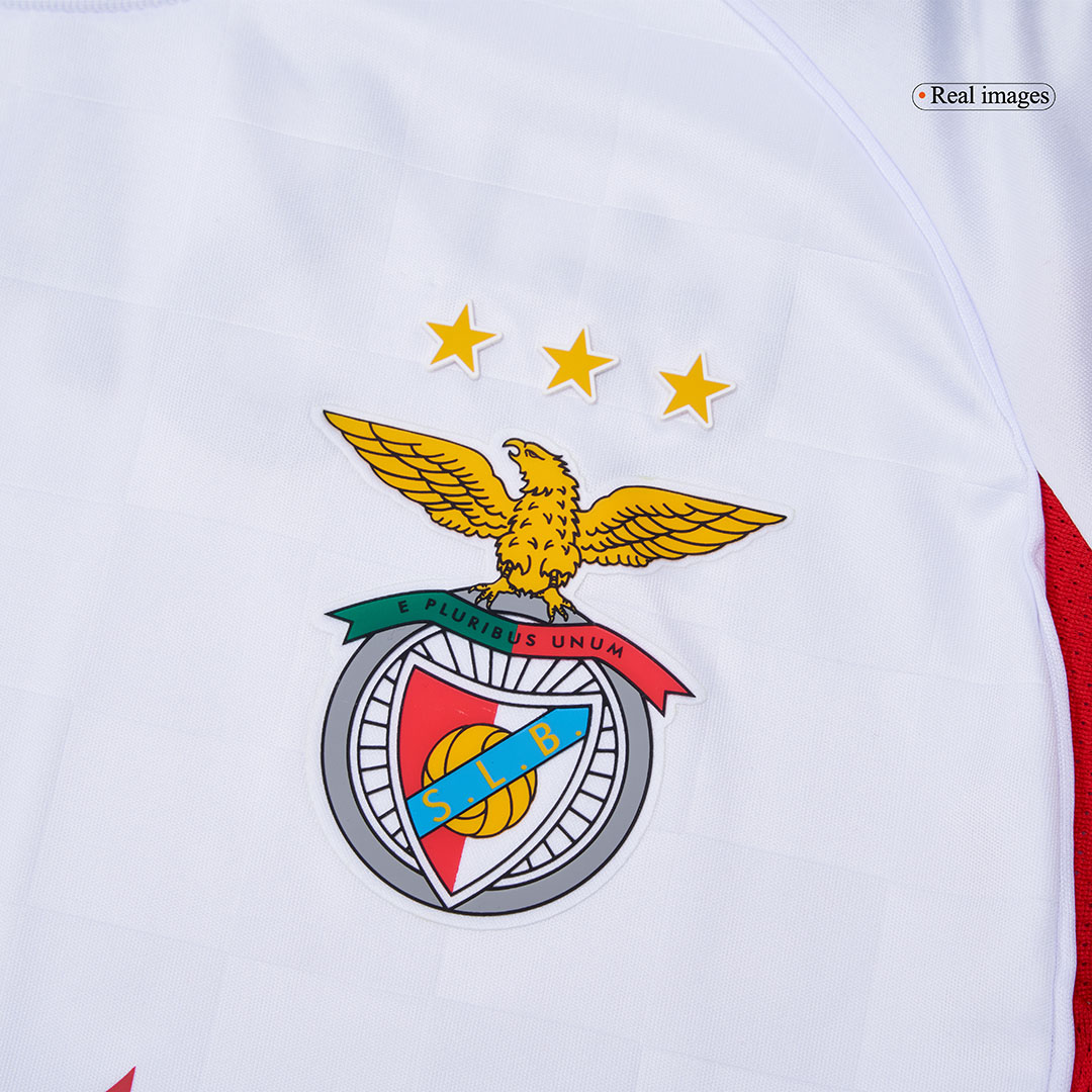Benfica Third Away Soccer Jersey 2025/26 White