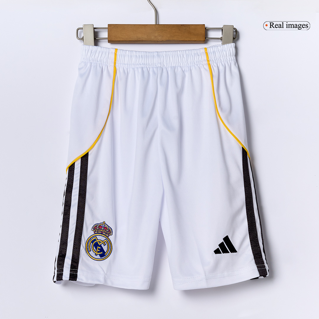 Real Madrid Home Soccer Jersey Kit 2025/26 Kids(Jersey+Shorts)