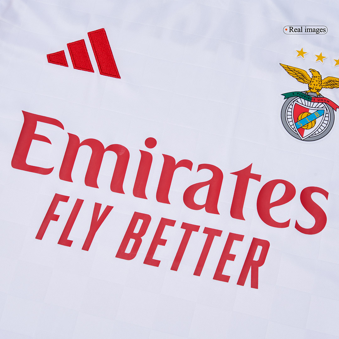 Benfica Third Away Soccer Jersey 2025/26 White