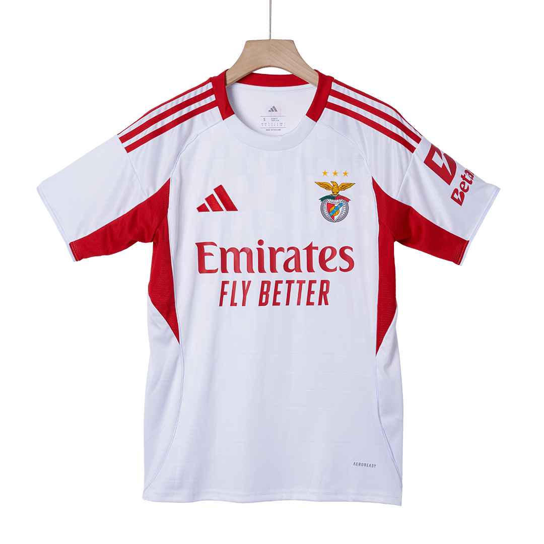 Benfica Third Away Soccer Jersey 2025/26 White