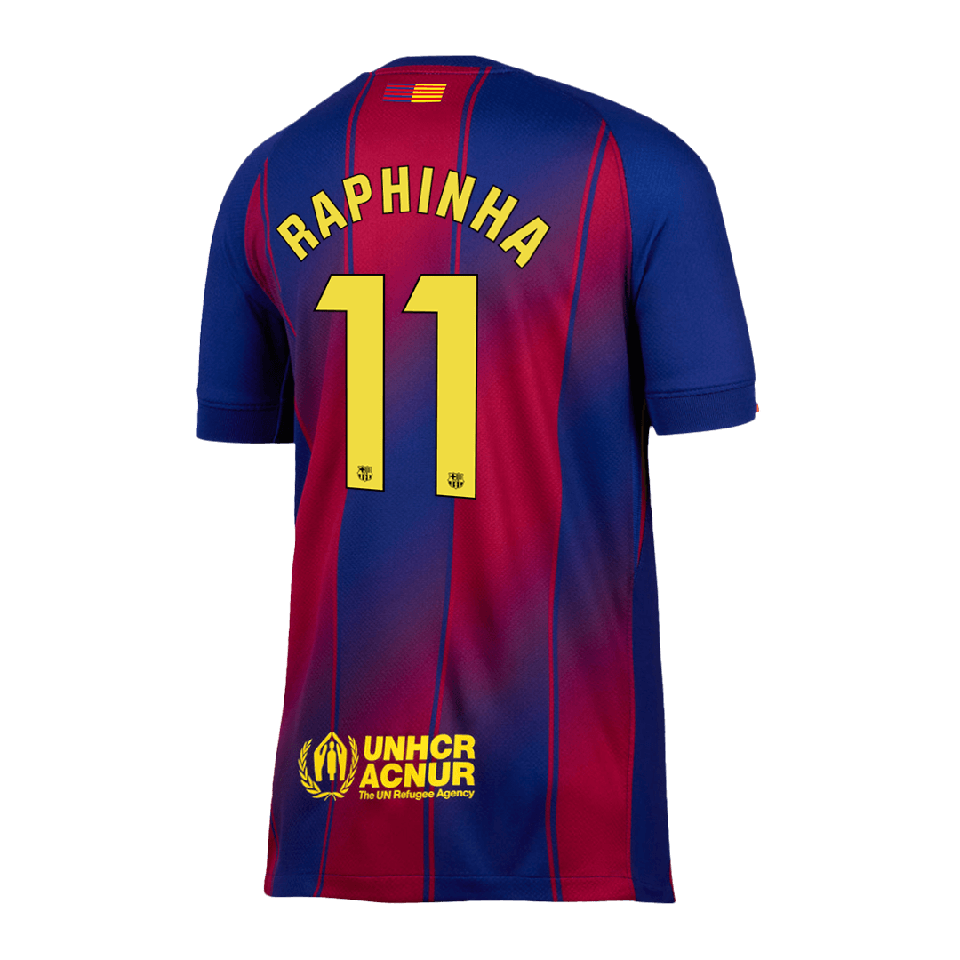 Barcelona RAPHINHA #11 Home Soccer Jersey 2025/26