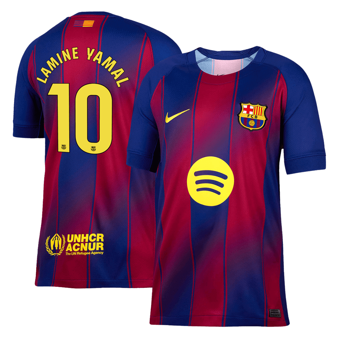 Barcelona LAMINE YAMAL #10 Home Soccer Jersey 2025/26
